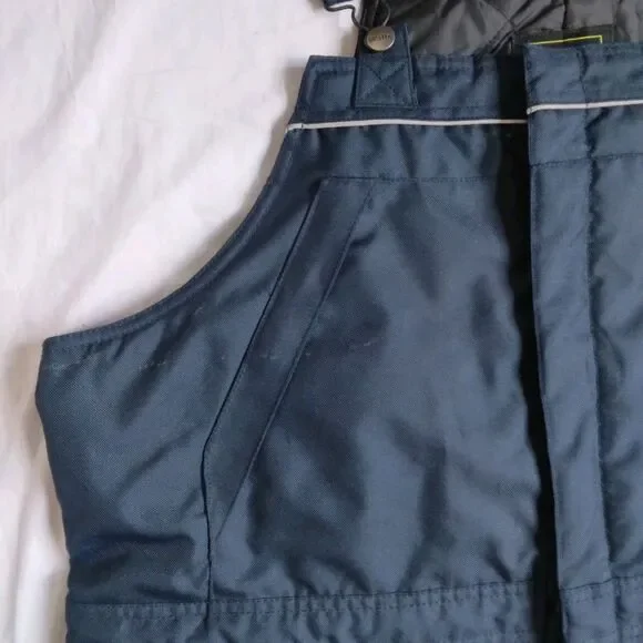 Walls Work Wear Insulated Bib Overalls Blue Quilted Lined Work Pants Mens 2XL - Picture 7 of 12